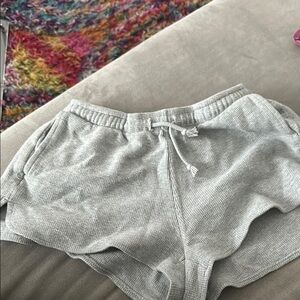 Brandy Melville 
Cozy Gray Knit Shorts